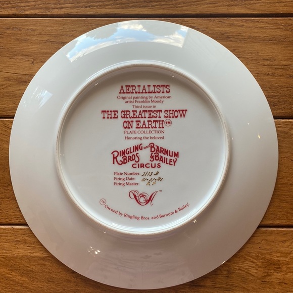 The Greatest Show on Earth Aerialists Plate. - Picture 2 of 5